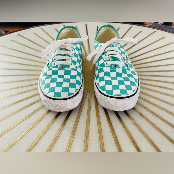 Vans Authentic Checkerboard in Waterfall and White Check - Picture 9 of 10